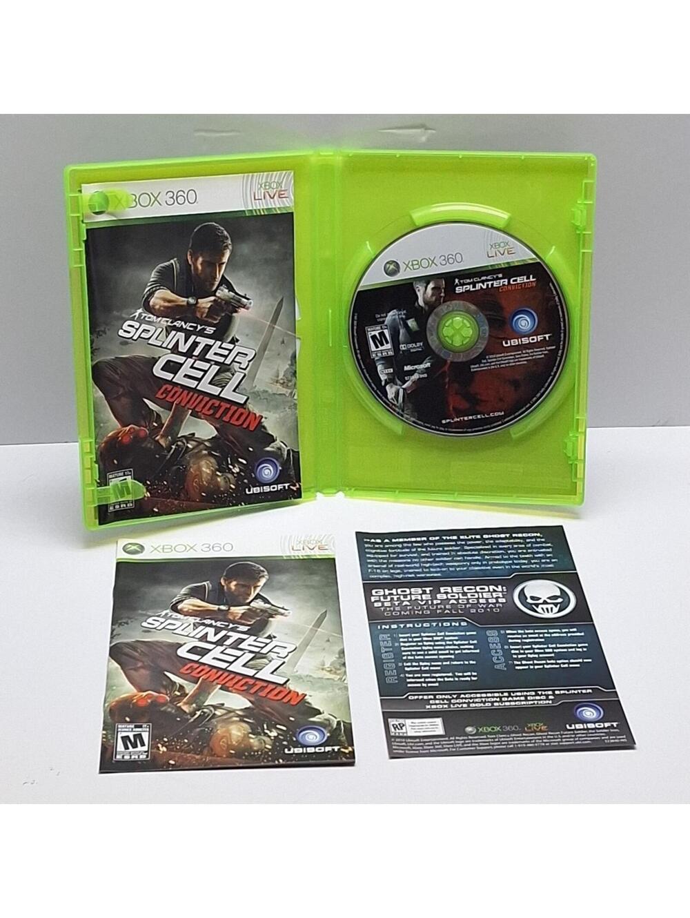 Tom Clancy's Splinter Cell: Conviction (Xbox 360, 2010) Complete Tested Working